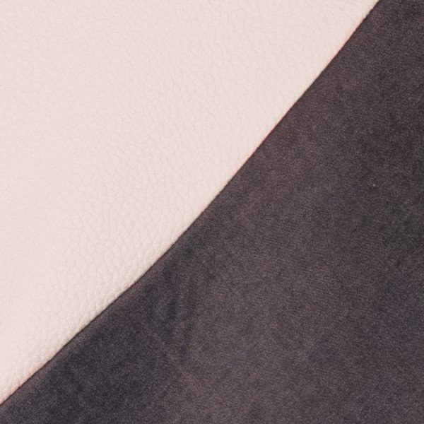 Kunstleder beige / Wildleder grau