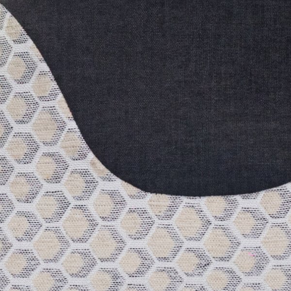 Wildleder grau / Jacquard grau und beige